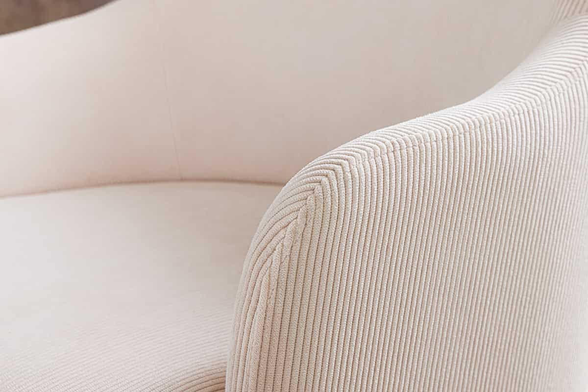 STUHL EXTRAVAGANCIA Massivholz Beige 80 cm - Beige/Goldfarben, Textil/Metall (60/81/63cm) - riess-ambiente