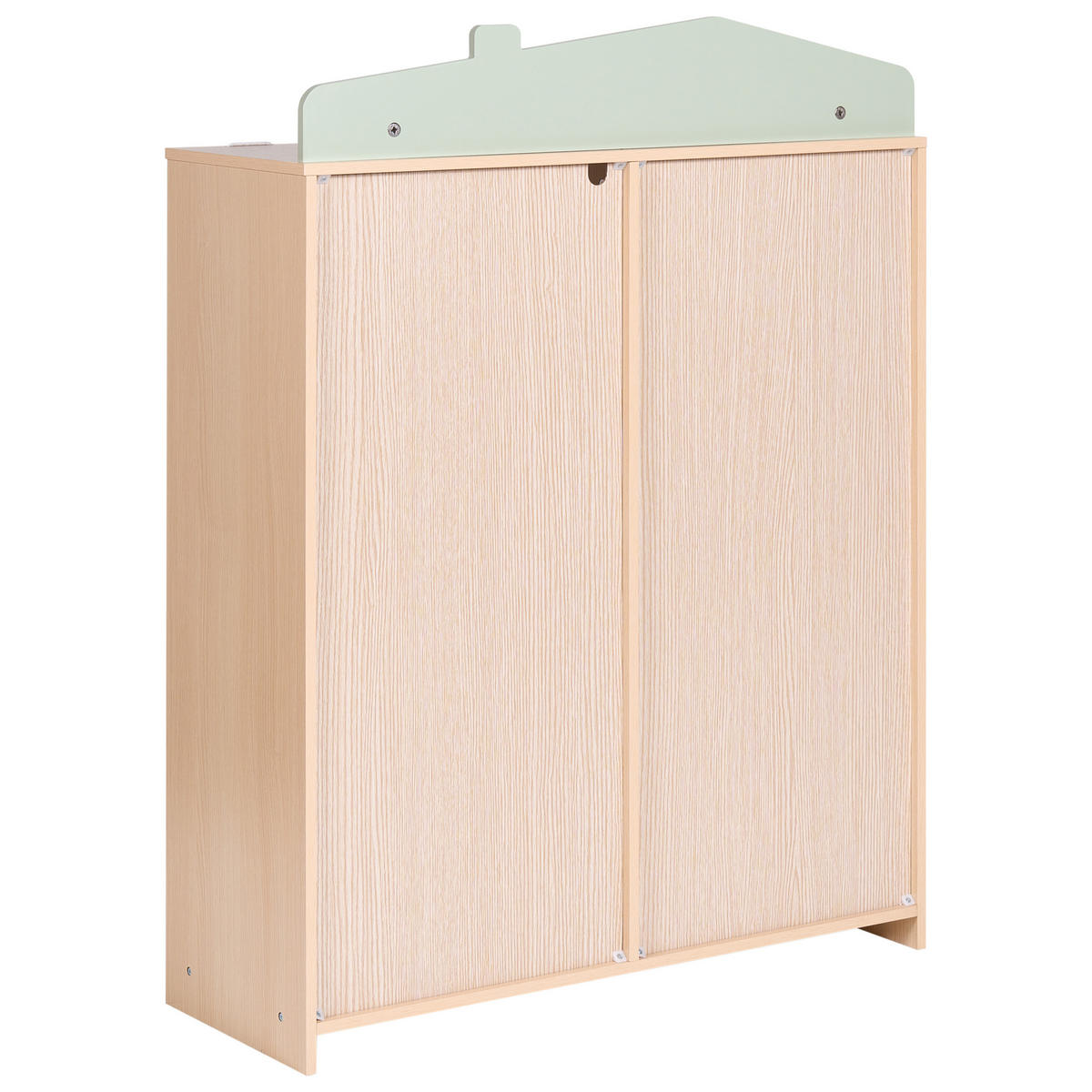 RAFT cu 3 niveluri 105 cm maro deschis Lackey - maro/verde, compozit lemnos (80/105/30cm) - Beliani