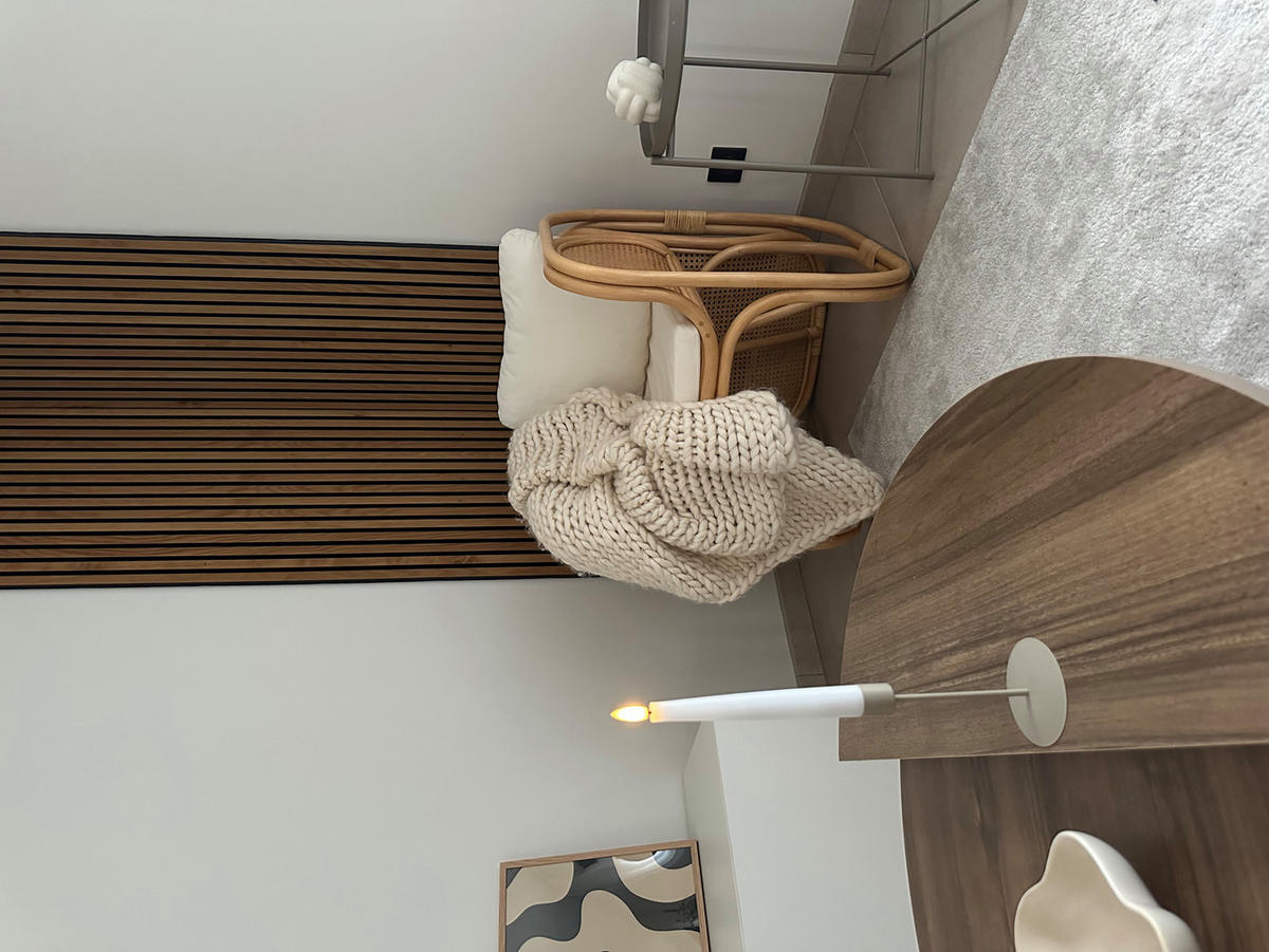 SESSEL Rattan Beige - Braun, Holz (58/71/61cm) - Nordlys