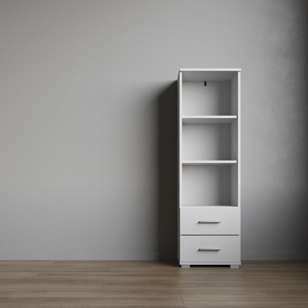 BÜCHERREGAL Weiß 40/130/34 - Weiß, Holzwerkstoff (40/130/34cm) - RAUMHIRSCH FURNITURE