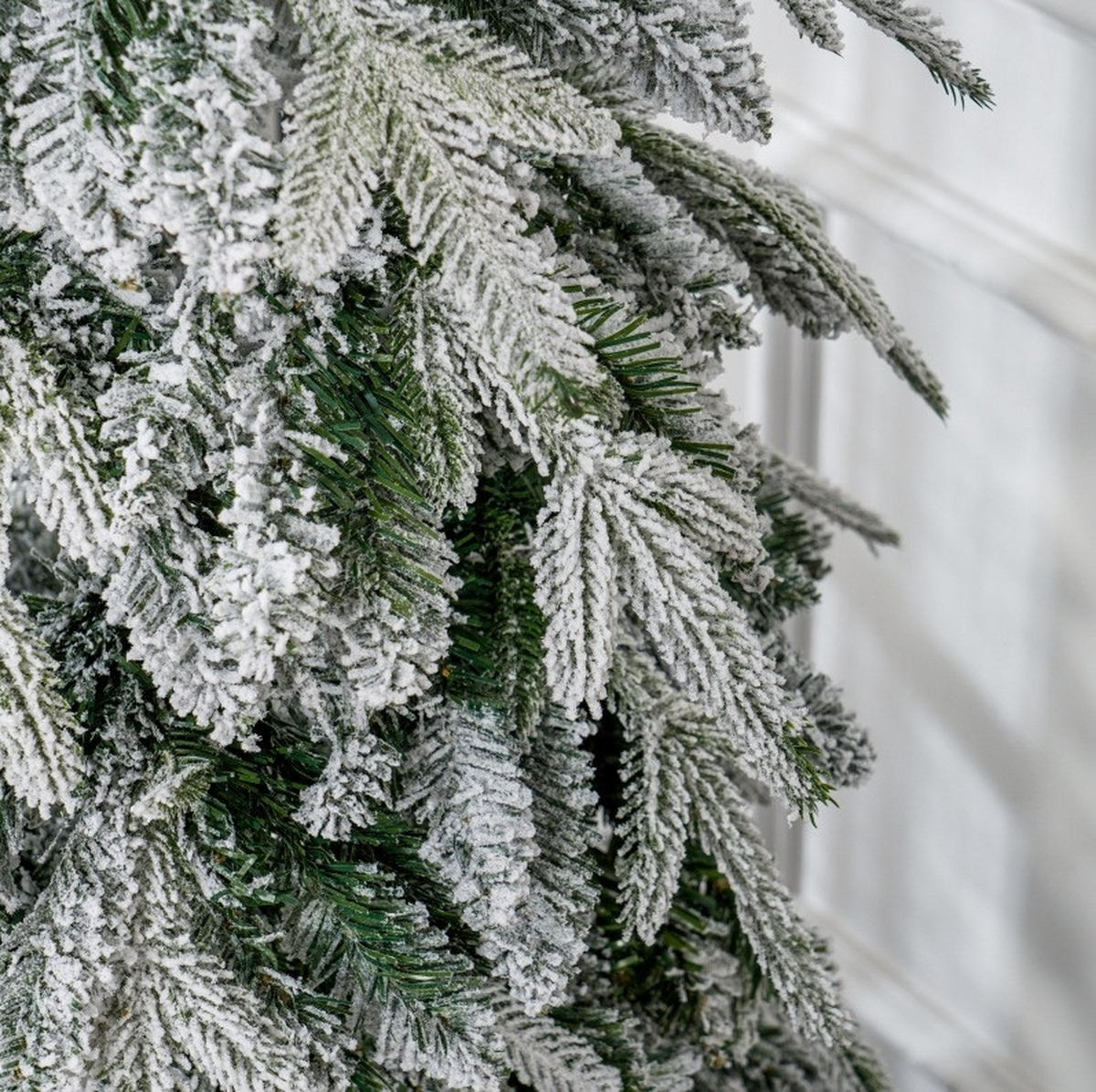WEIHNACHTSBAUM Ø80/180 cm aus Metall mit Kunstschnee und Auto-Öffnung, Grün - Grün, Metall (180cm) - OKMYHOME