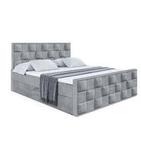 BOXBETT ZAFIRA - 200x200 - H4 - Grau - Grau, Holzwerkstoff (200/200cm) - ALTDECOR