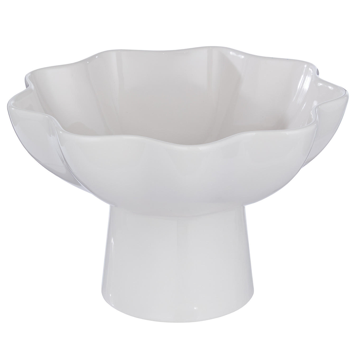 DEKOSCHALE Loise mit Fuß - Creme, Keramik (15cm) - Butlers