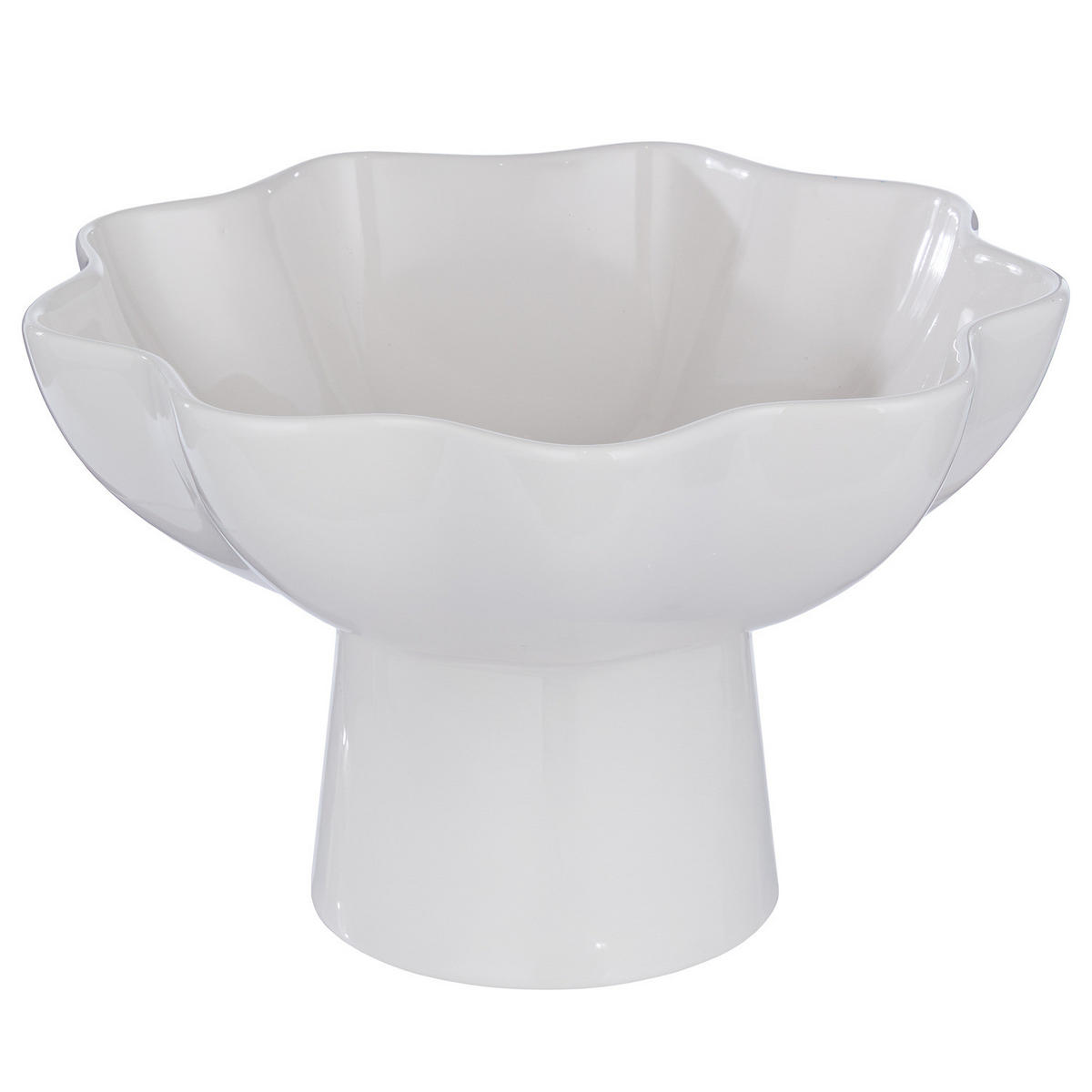 DEKOSCHALE Loise mit Fuß - Creme, Keramik (15cm) - Butlers