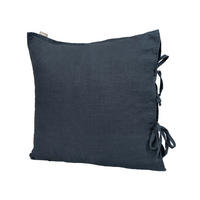 KISSENBEZUG reines Leinen tiefsee-blau 40/40 cm - Dunkelblau, Naturmaterialien (40/40cm) - beties Heimtextil