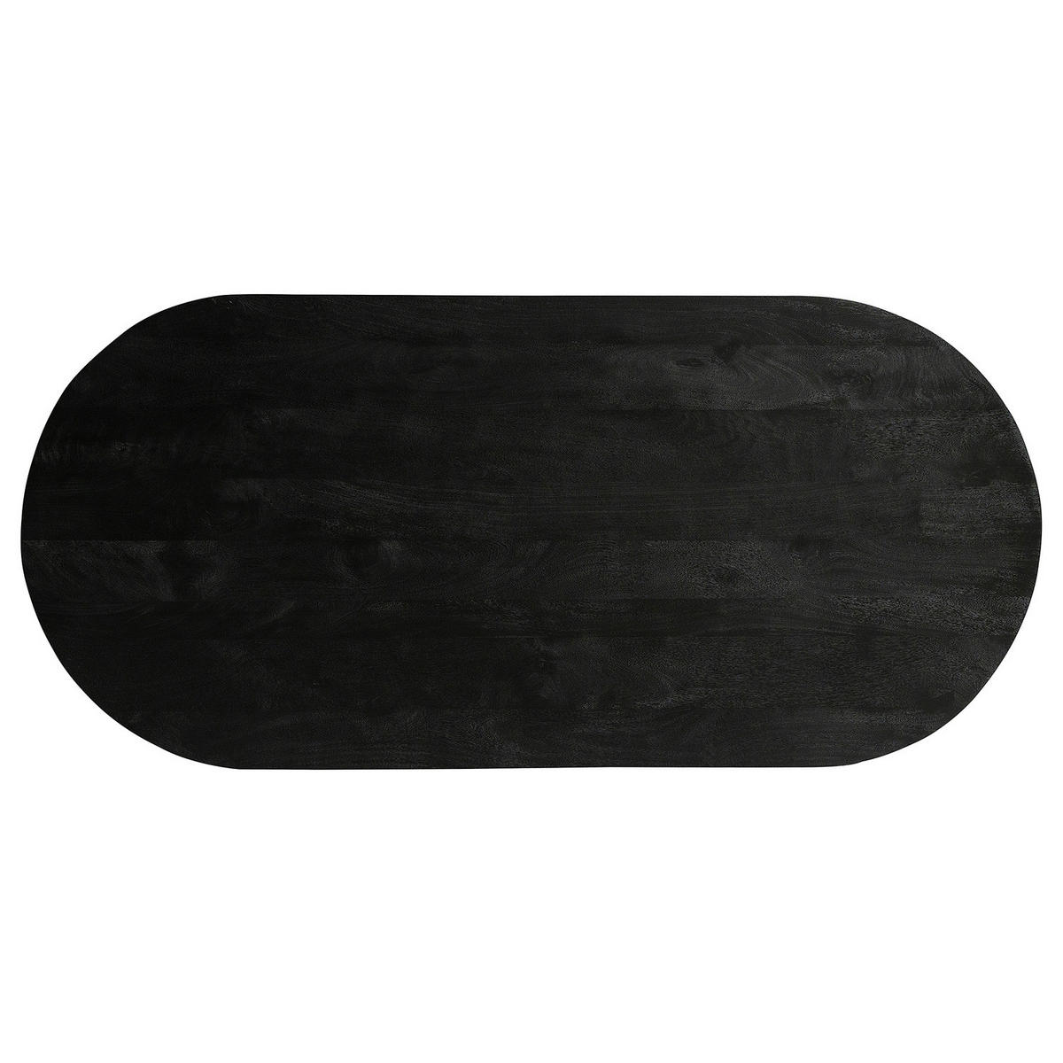 MASSIVER ESSTISCH - Massivholz - Mangoholz - Schwarz, Holz (100/220/77cm) - home24