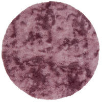 HOCHFLOR SHAGGY TEPPICH FLUFFY RUND - Altrosa, Textil (160/160cm) - Pergamon