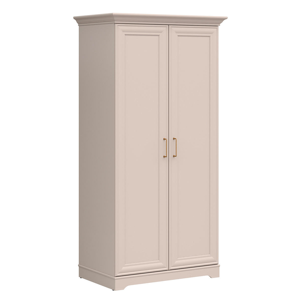 SCHRANK 2 Türen Perle Kaschmir - Beige, Holzwerkstoff (99.5/197/67.5cm) - Petits-meubles