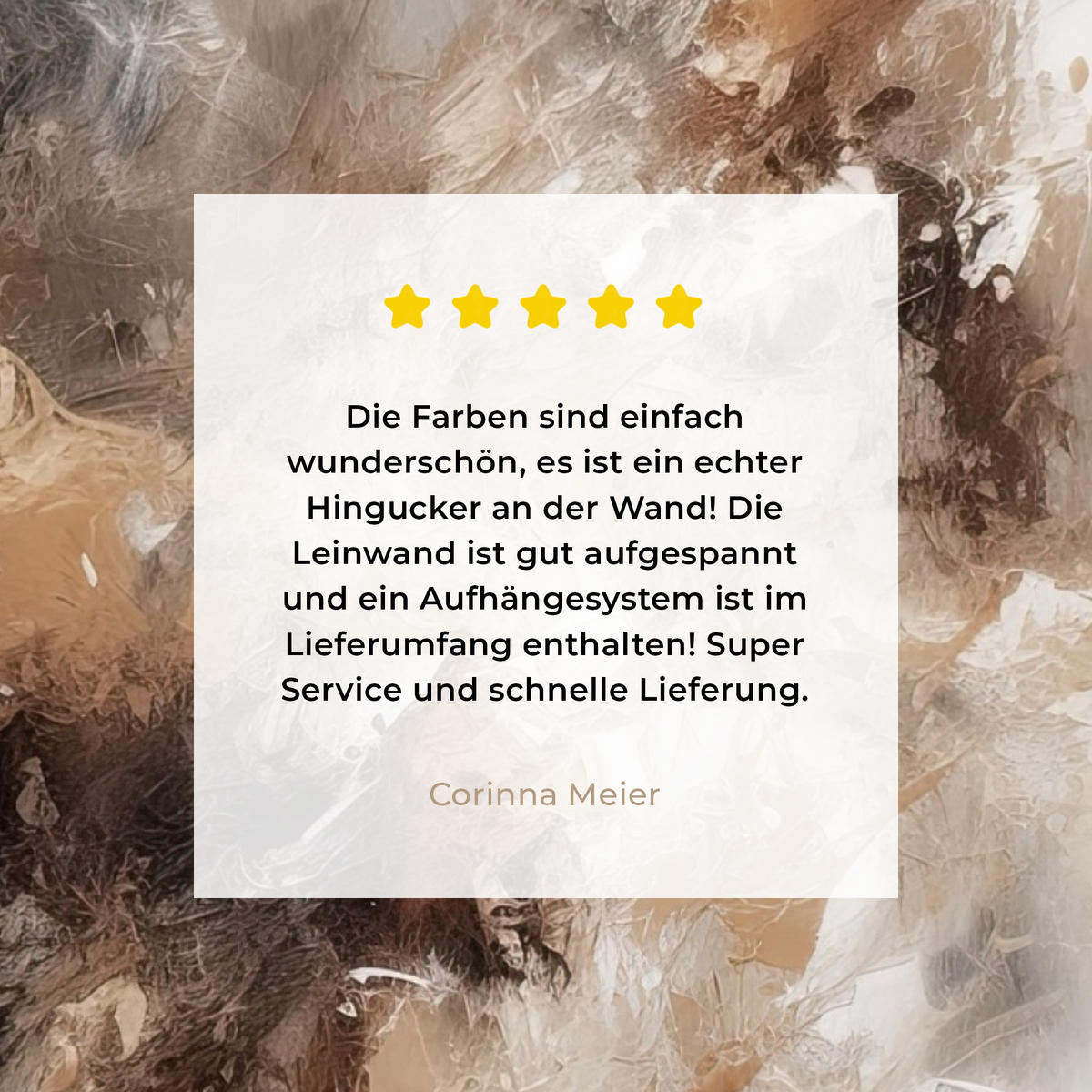 LEINWANDBILD - Farbe - Abstrakt - Beige - Kunst - 50x50 - Room Decor - Greige, Textil (50/50cm) - MuchoWow