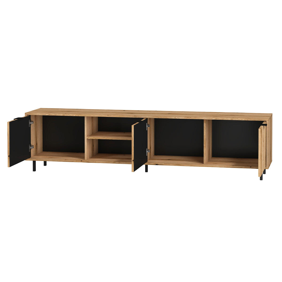 TV STOLÍK Soly Drevo - hnedá, kompozitné drevo (203.2/50/40.3cm) - Petits-meubles