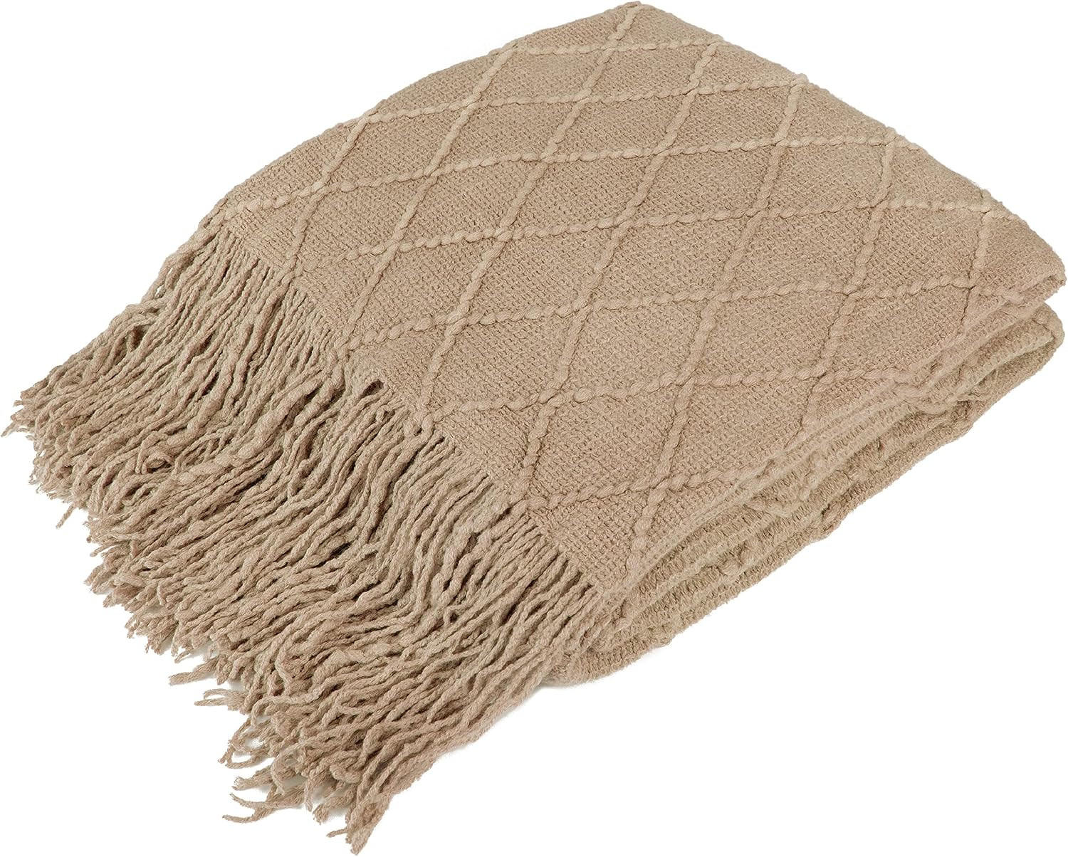 XXXLutz Strickdecke Greige 127x180 cm