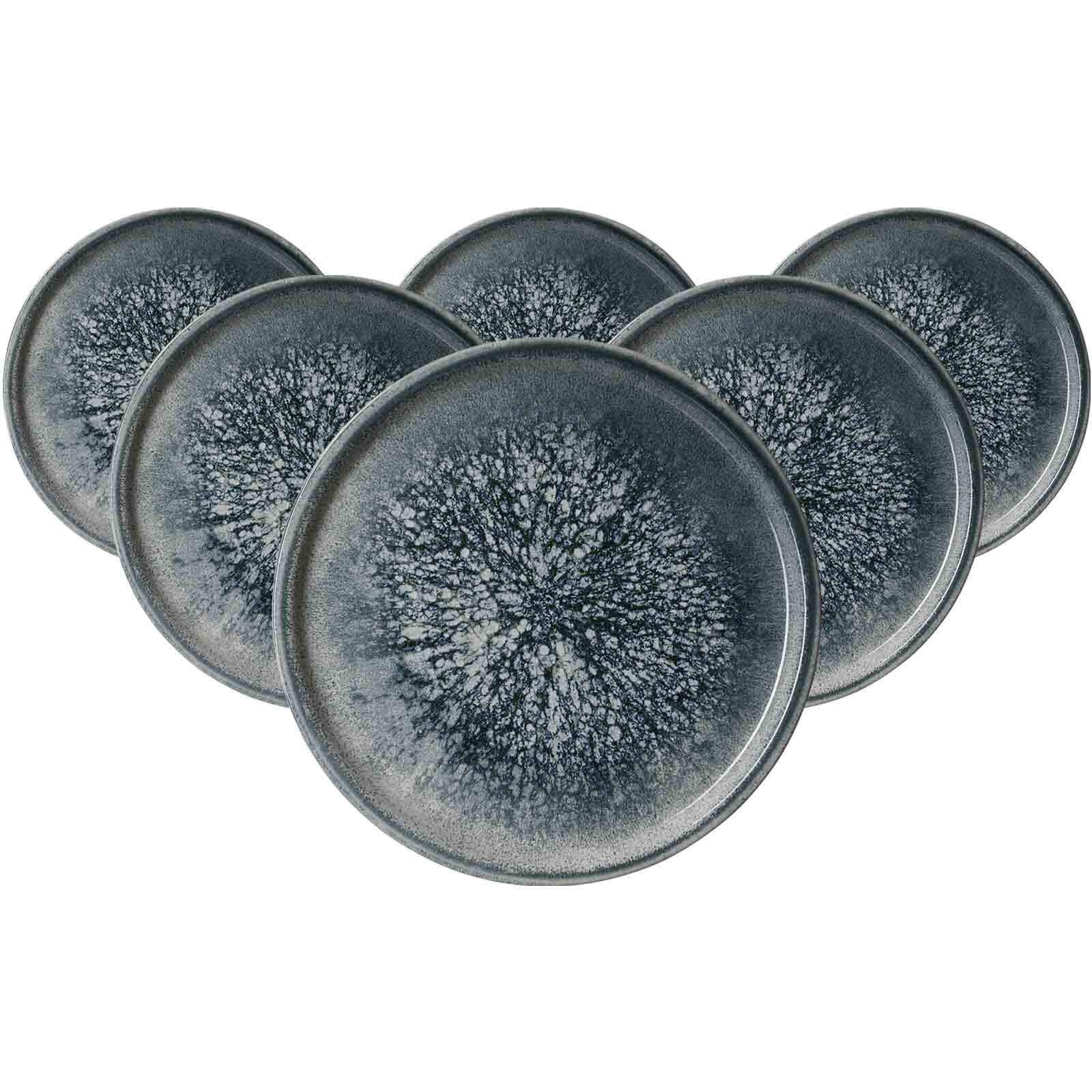 PIZZATELLER Grana blau-grau ø 30 cm 6er Set - Blaugrau, Keramik (30cm) - Ritzenhoff Breker