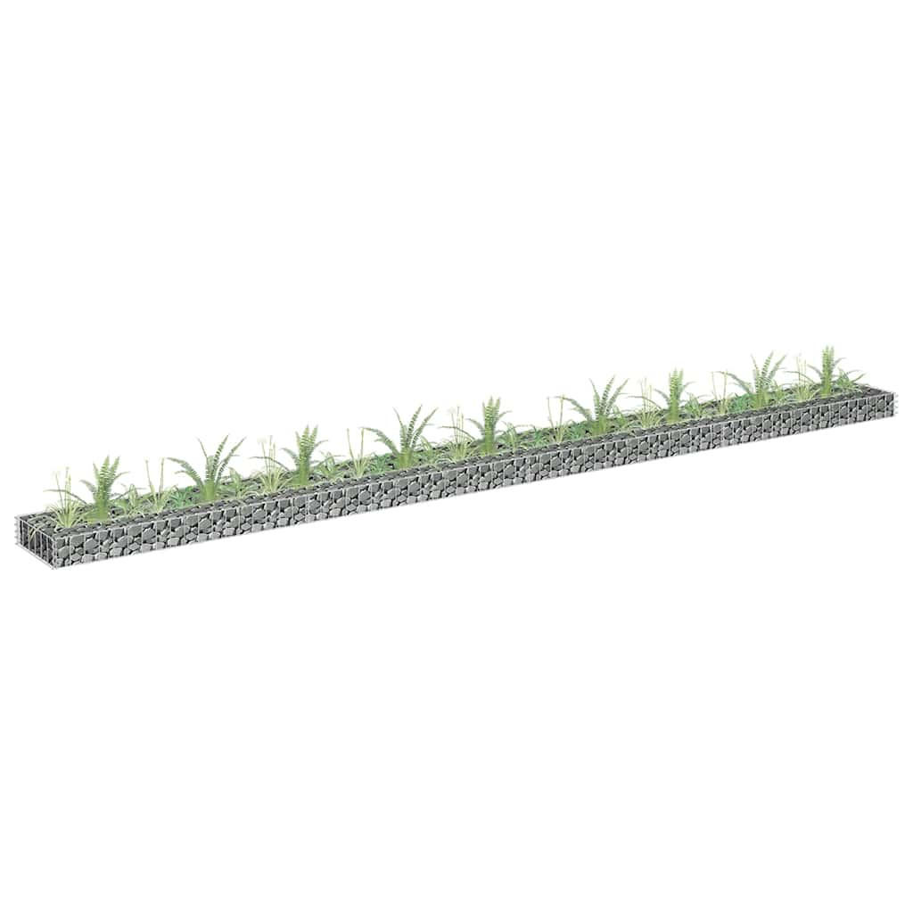 Deluke Gabionen Silber 360x10x30 cm