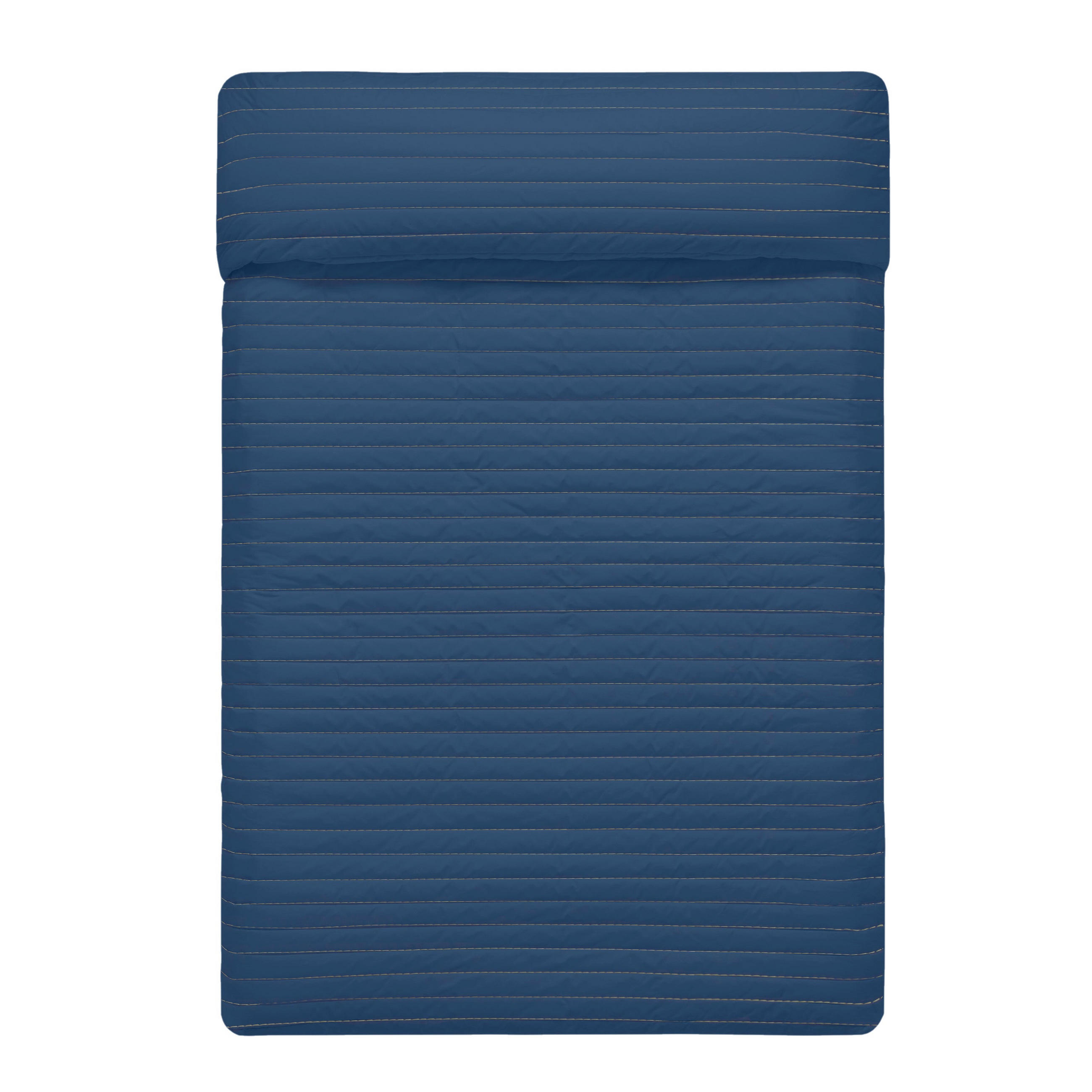 TAGESDECKE dash 180x260 cm (bett 80/90/105) dunkelblau - Dunkelblau, Textil (180/260cm) - Happy Friday