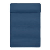TAGESDECKE dash 180x260 cm (bett 80/90/105) dunkelblau - Dunkelblau, Textil (180/260cm) - Happy Friday