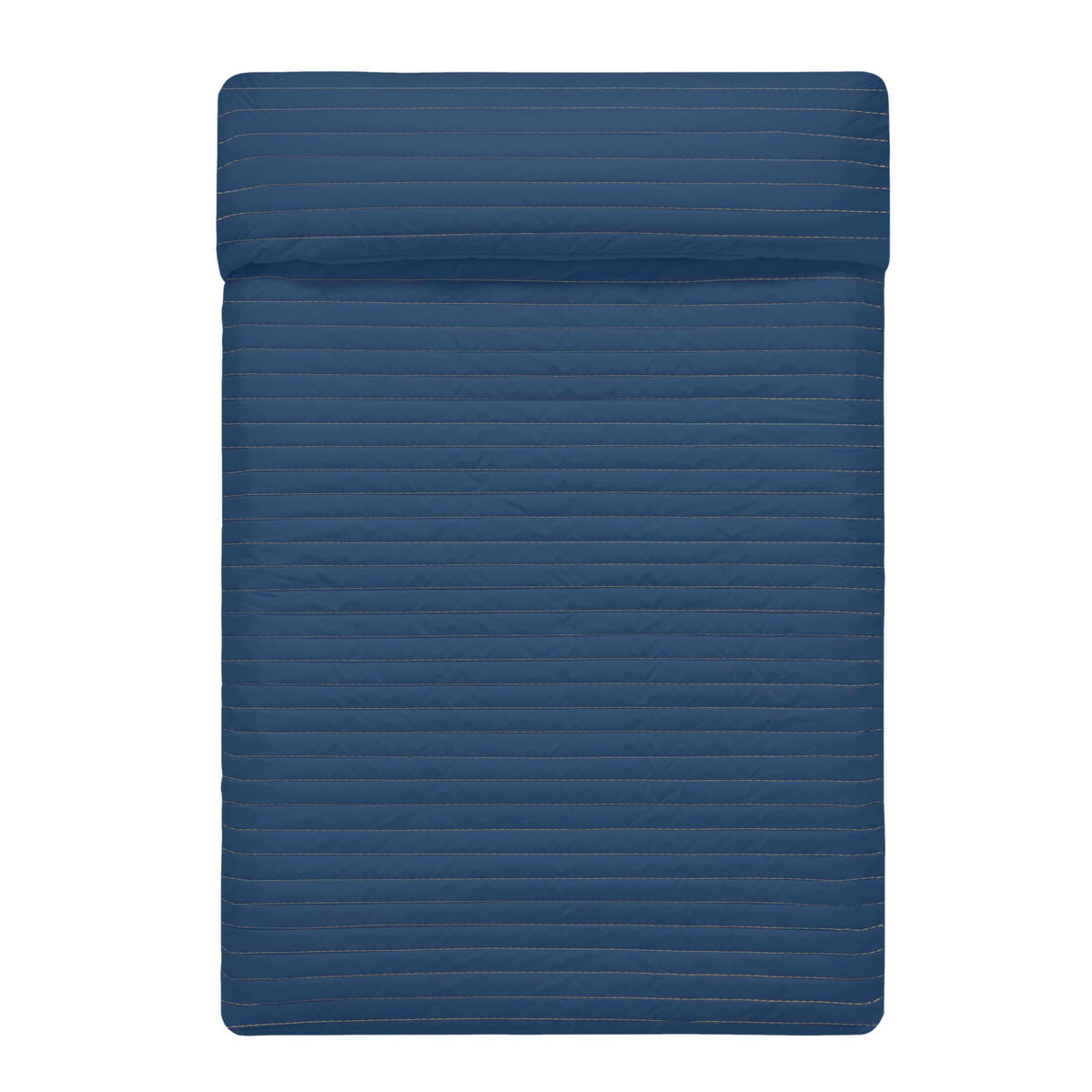 TAGESDECKE dash 180x260 cm (bett 80/90/105) dunkelblau - Dunkelblau, Textil (180/260cm) - Happy Friday
