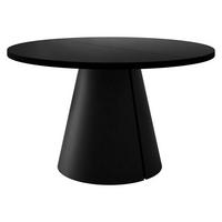 ESSTISCH Calma 120 - Schwarz, Holzwerkstoff/Metall (120/120/76cm) - MIRJAN24