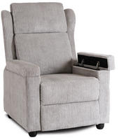 RELAXSESSEL SPENCER fürs Wohnzimmer Schlafen Grau - Grau, Holz/Textil (73/105/85cm) - makarowski meble