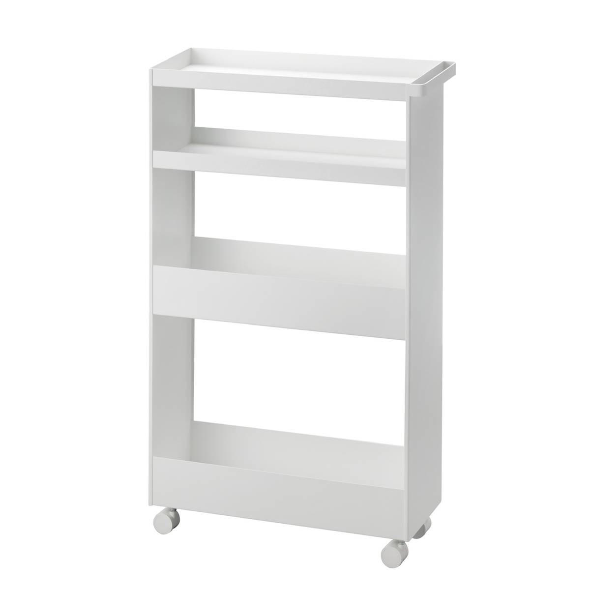 KÜCHENWAGEN Tower weiß 48/80/12 cm - Weiß, Metall (48/80.5/12cm) - Yamazaki