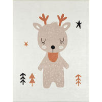 KINDERTEPPICH mit braunem Hirschmuster Happy 120x160 cm - Braun, Textil (120/160cm) - Nazar Rugs
