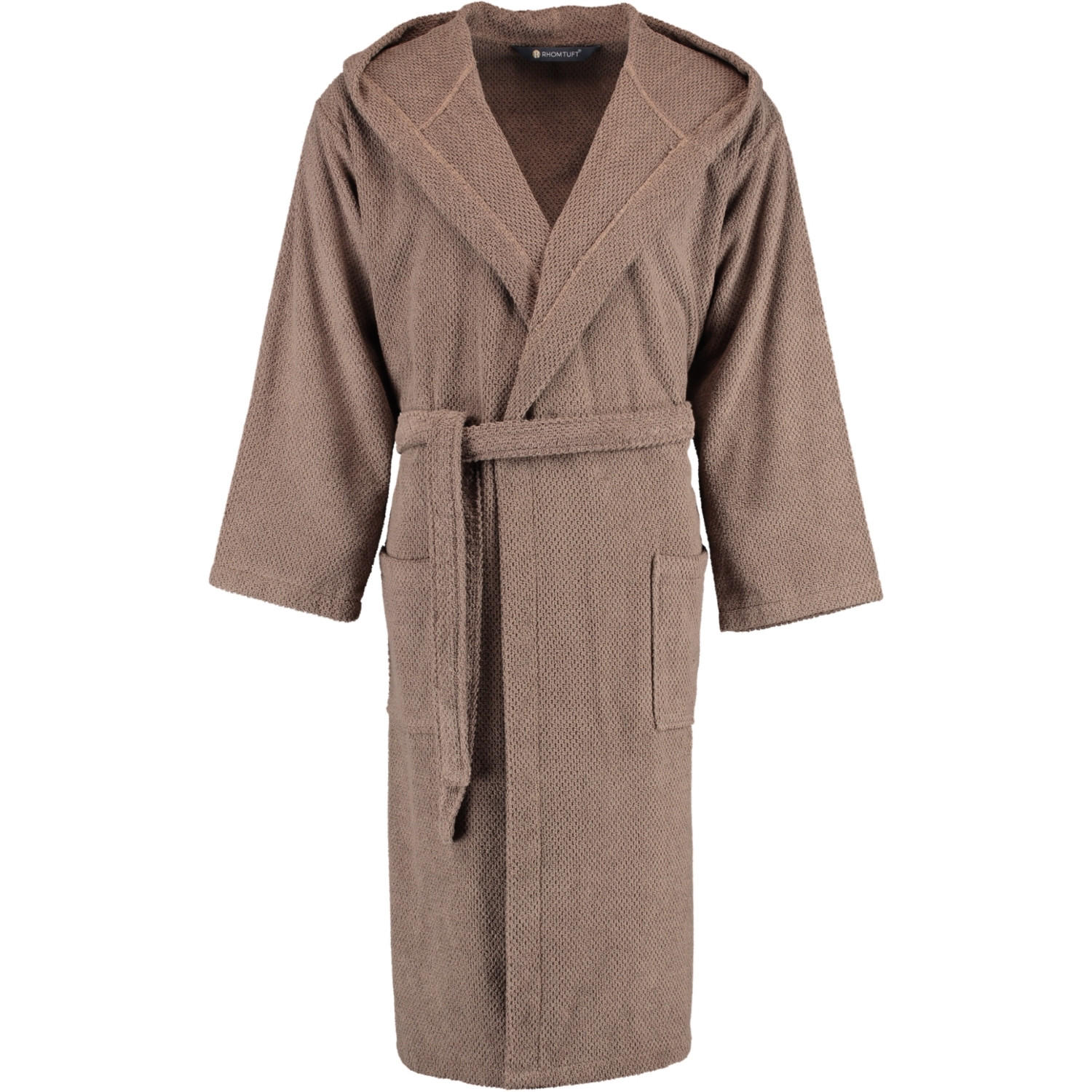 BADEMANTEL UNISEX KAPUZE BARONESSE TAUPE - 58 - Braun, Textil (Lnull) - Rhomtuft
