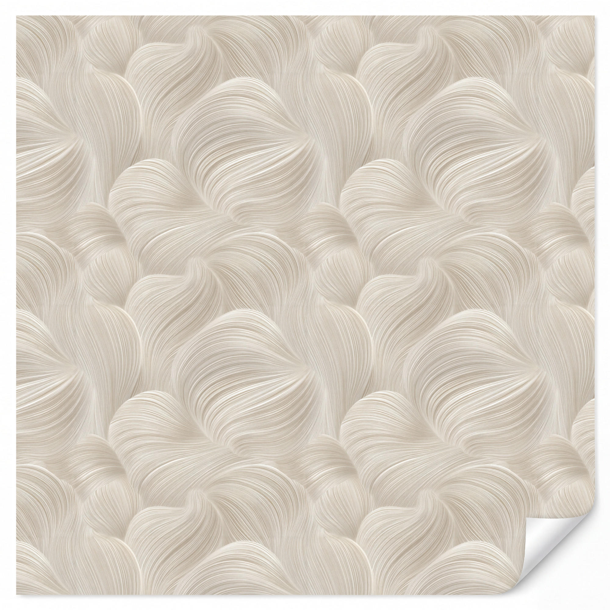 TAPETE - Lines - Ventilator - Beige - 220x240 cm - Creme, Papier (220/240cm) - OnlyWow