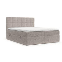 POSTEL BOXSPRING VARENO 200/200 Béžová - černá/béžová, kov/dřevo (200/200cm) - AltaBeds
