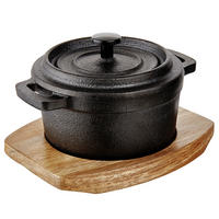 MINI-SERVIERTOPF Hot Iron - Schwarz, Metall (14/11/9cm) - Butlers