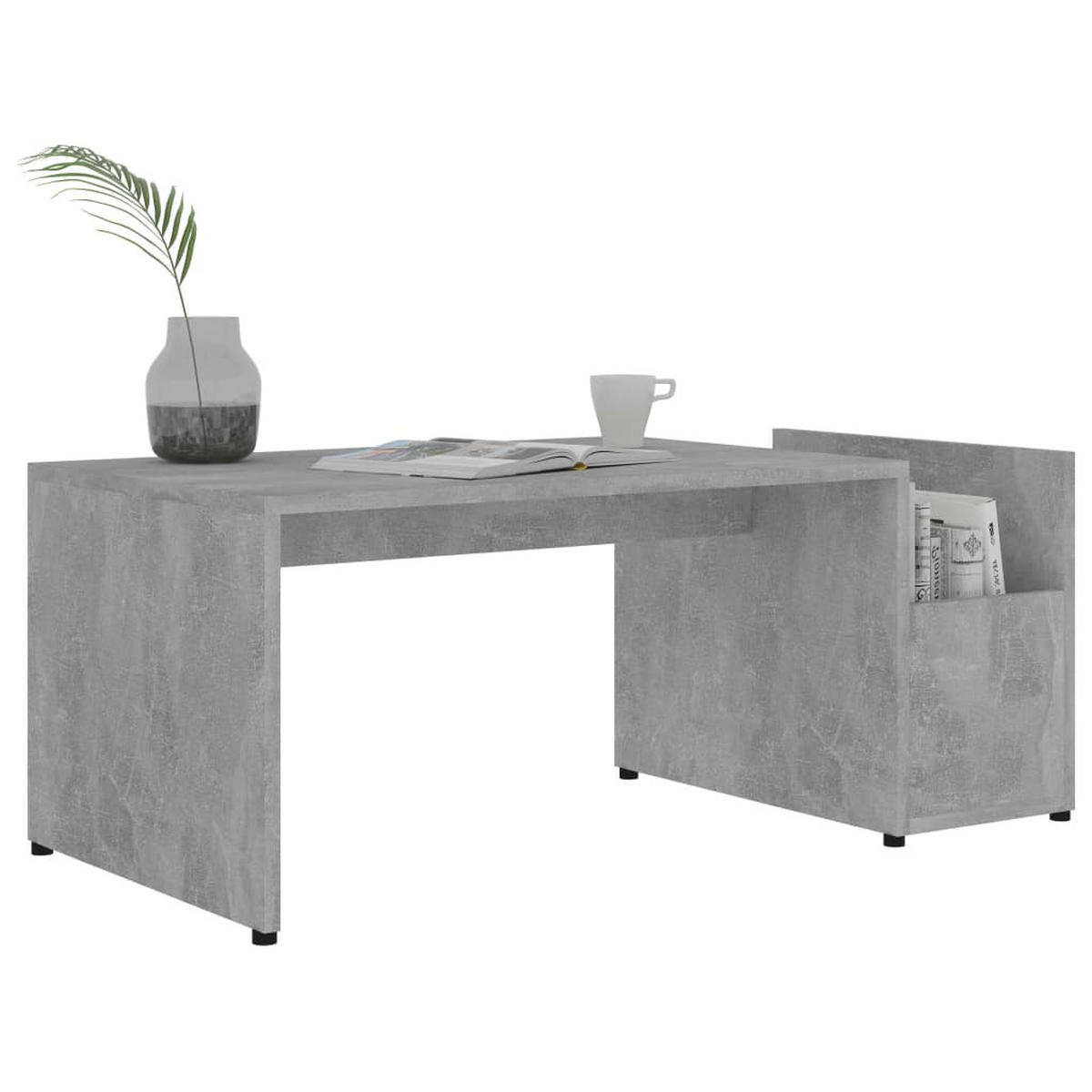 COUCHTISCH Betongrau 90x45x35 cm Holzwerkstoff - Grau, Holzwerkstoff (90/45/35cm) - furnicato