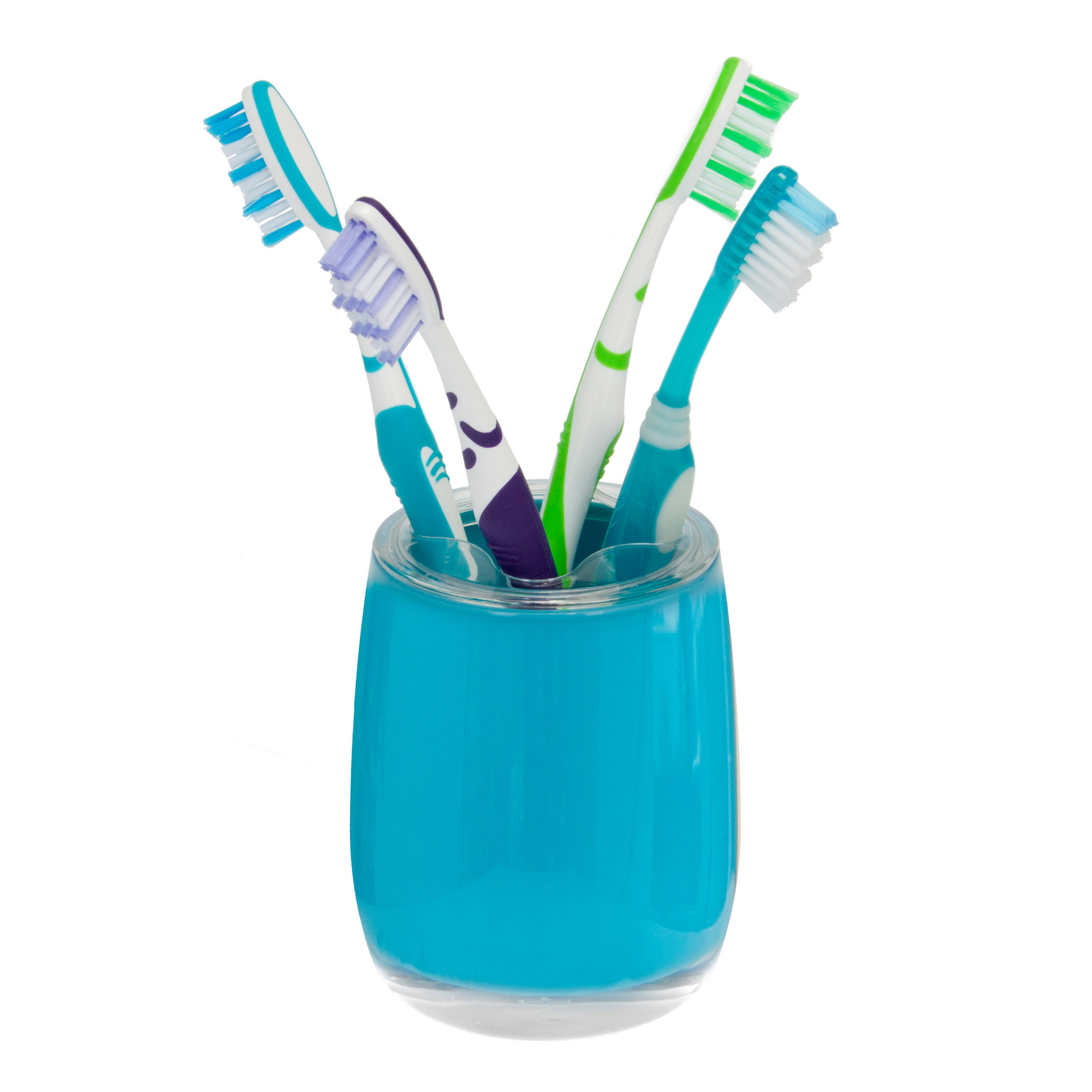 ZAHNBÜRSTENBEHÄLTER SAVONA, blau - Blau, Kunststoff (8/10/8cm) - bremermann