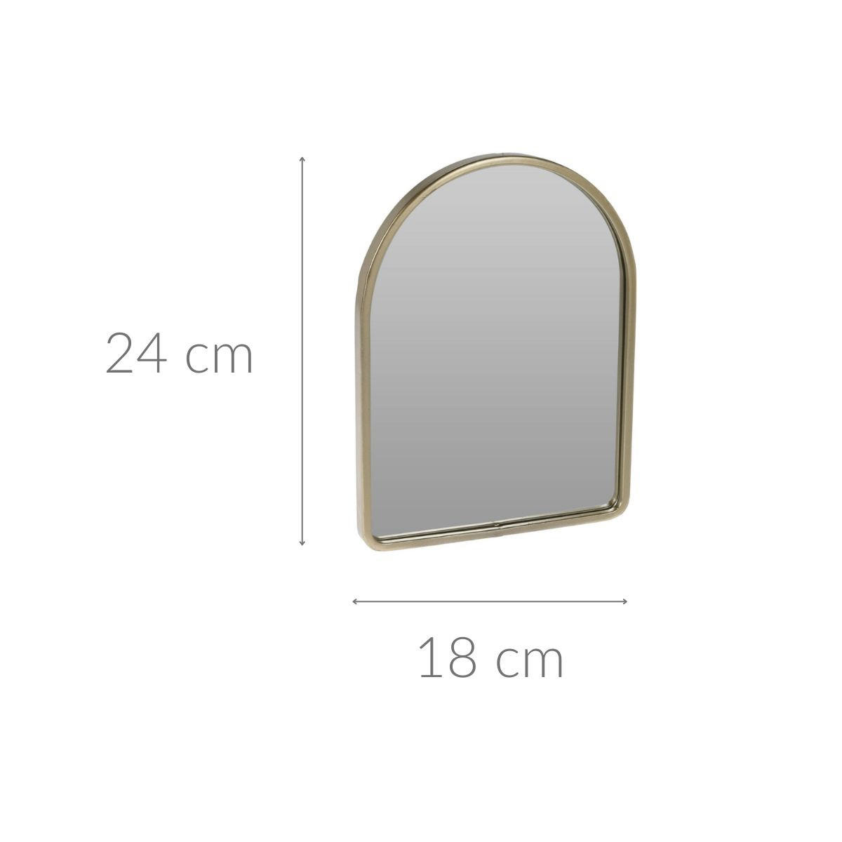 DEKO-SPIEGEL Champagne 18/24 cm - Goldfarben, Glas (1.2/24/18cm) - Home Styling Collection