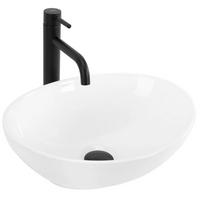 AUFSATZWASCHBECKEN Rea Sofia White - Weiß, Keramik (34.5/15/41cm) - REA