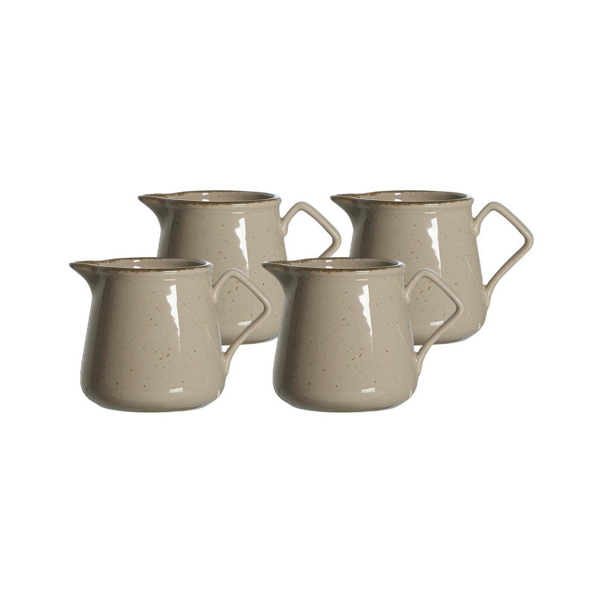 KRÜGE Casa grau 330 ml 4er Set - Grau, Keramik (0.3L) - Ritzenhoff Breker