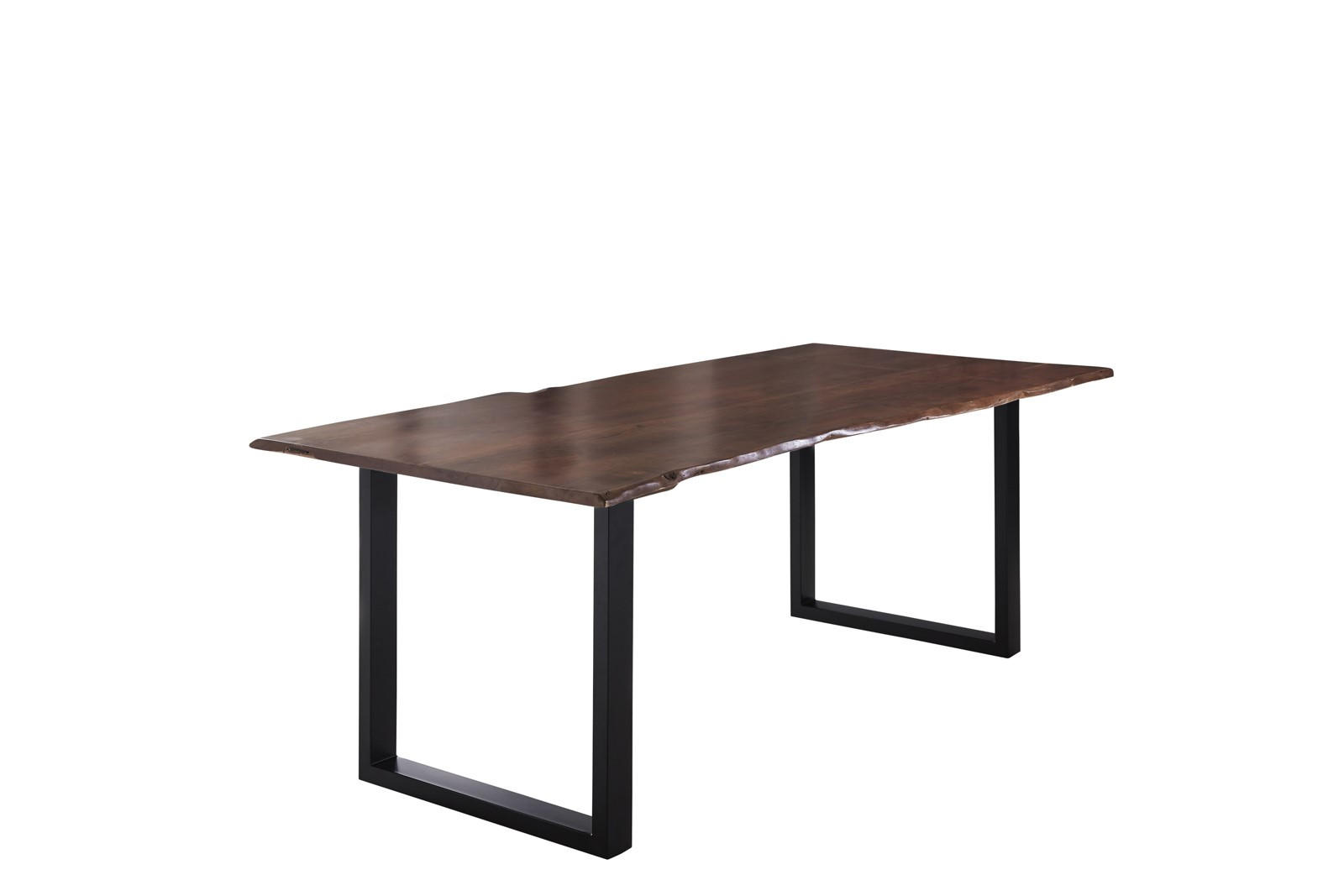 ESSTISCH LUBIN - Schwarz/Braun, Holz/Metall (100/220/77cm) - SAM