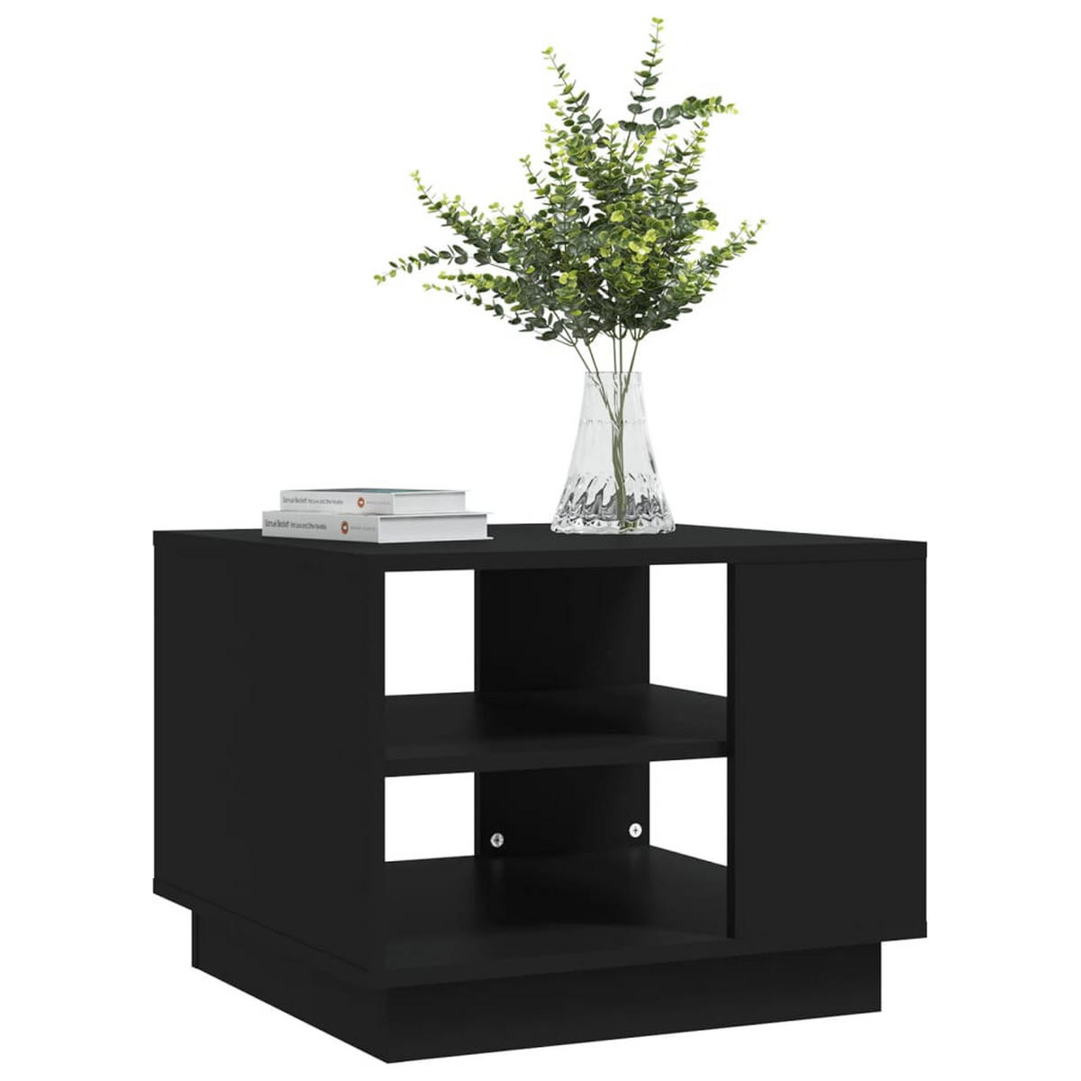 COUCHTISCH Schwarz 55x55x43 cm Holzwerkstoff - Schwarz, Holzwerkstoff (55/55/43cm) - furnicato