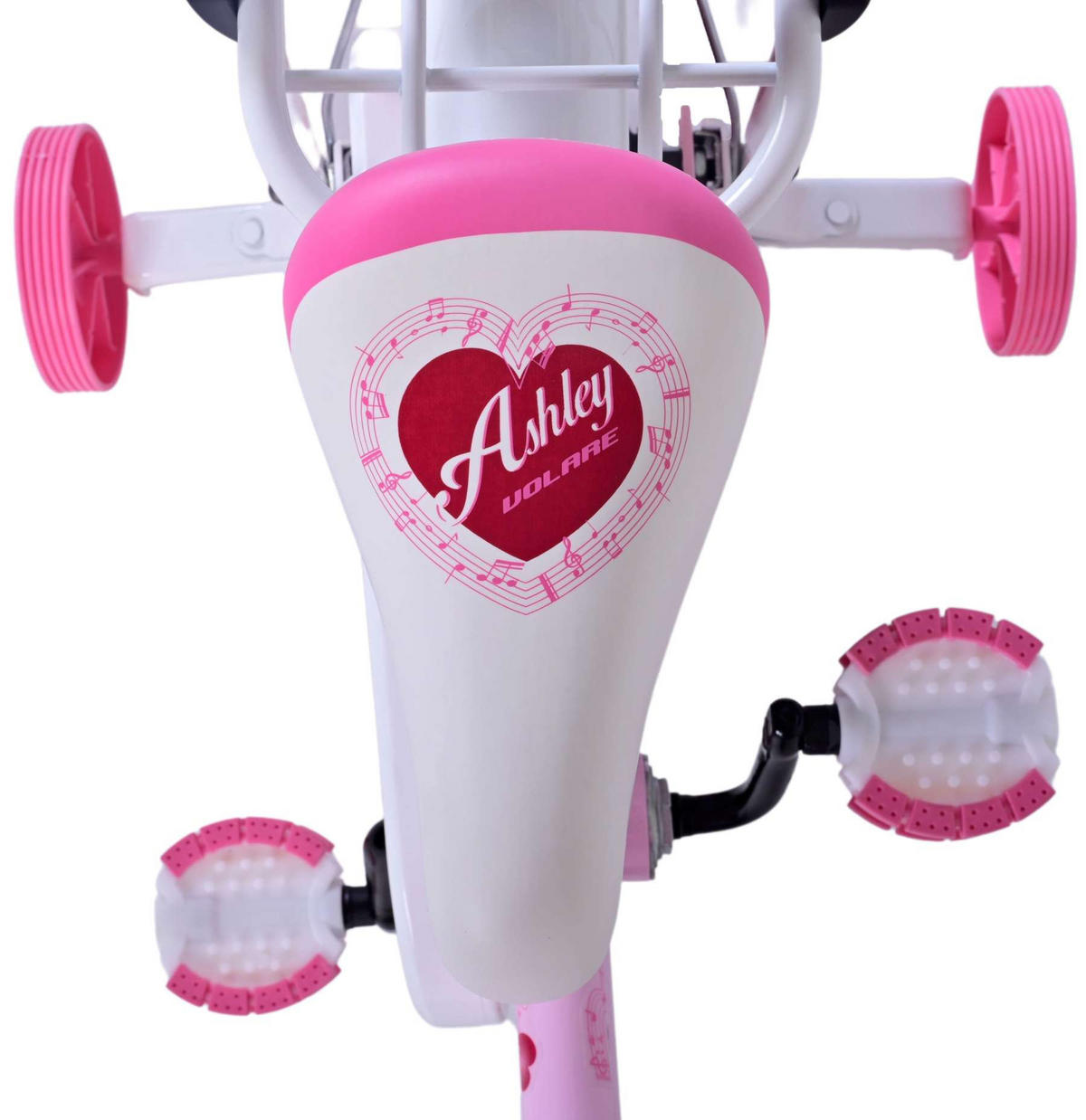 KINDERFAHRRAD Ashley - Mädchen - 14 Zoll - Rücktritt + Handbremse - Rosa - Hellrosa, Metall (46cm) - TPFSports