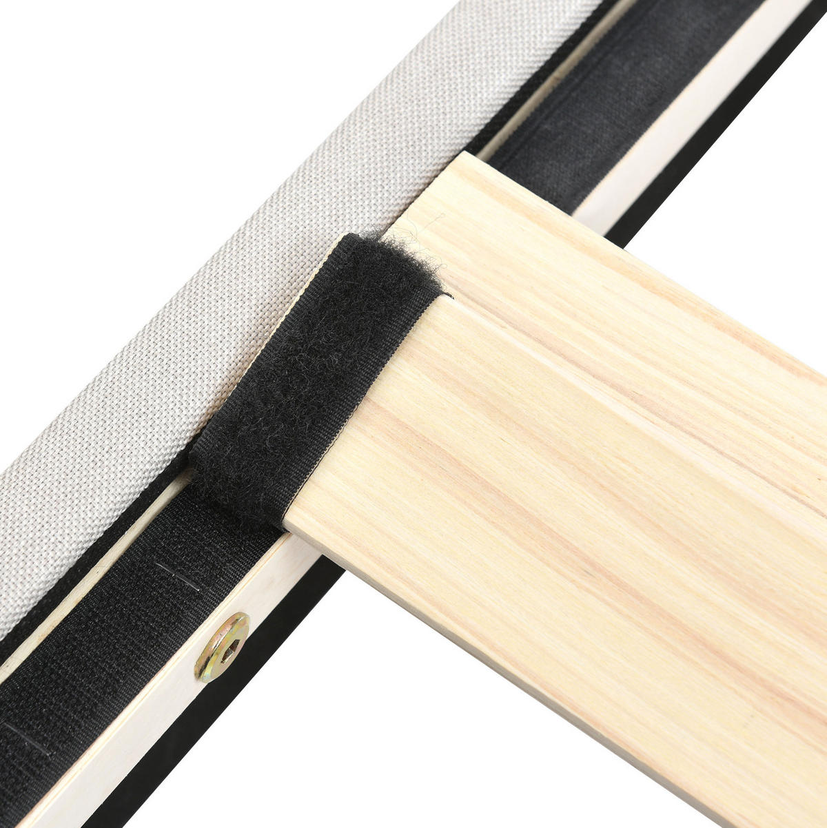 POLSTERBETT aus Leinen 180x200 cm Grau-Beige mit verstellbarem Kopfteil und Lattenrost - Beige, Textil (180/200cm) - IVMEU