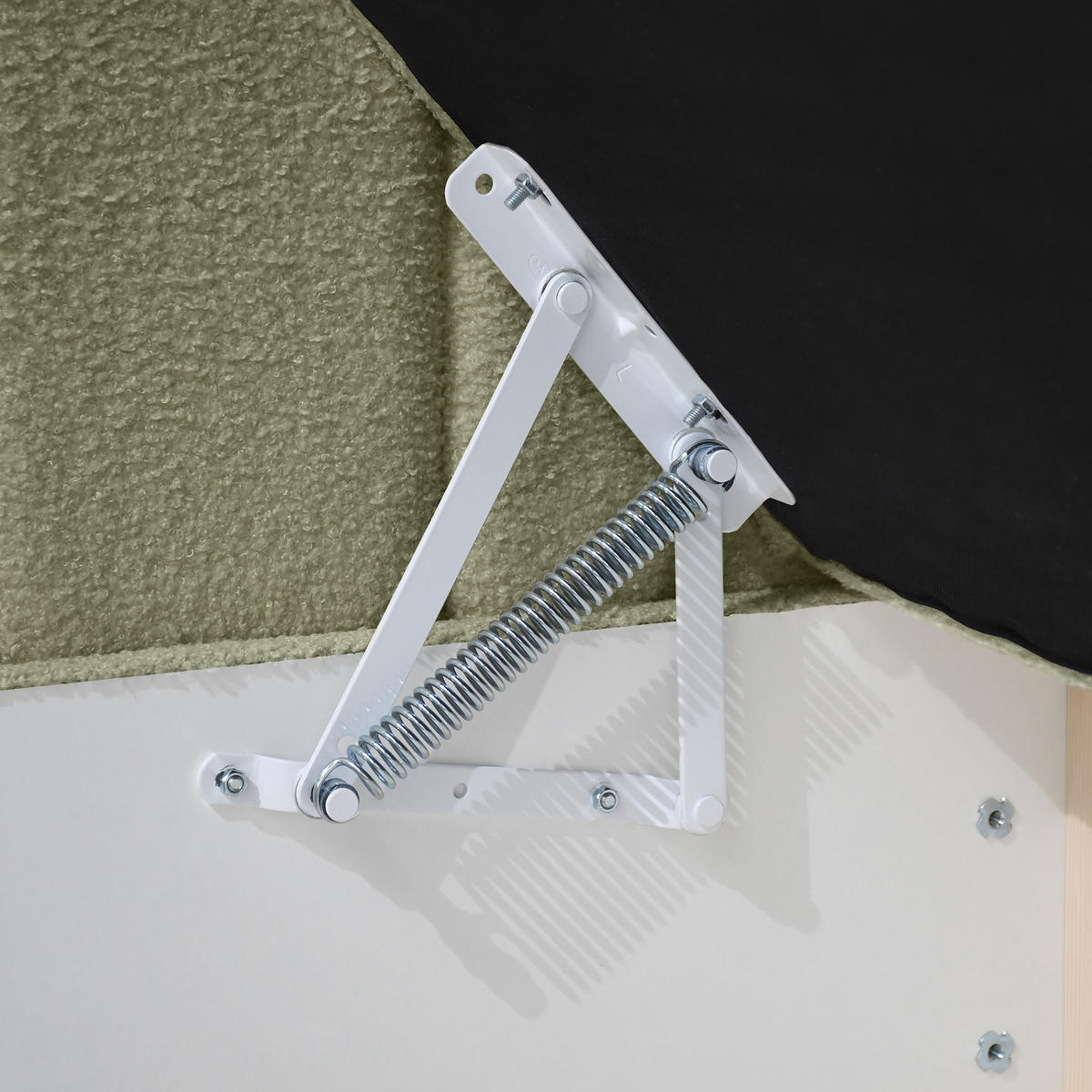 SCHLAFSOFA Rafi, Eckbett mit Bettkasten, 90x200 cm, Hellgrün - Hellgrün, Textil (209/94/102cm) - Beautysofa