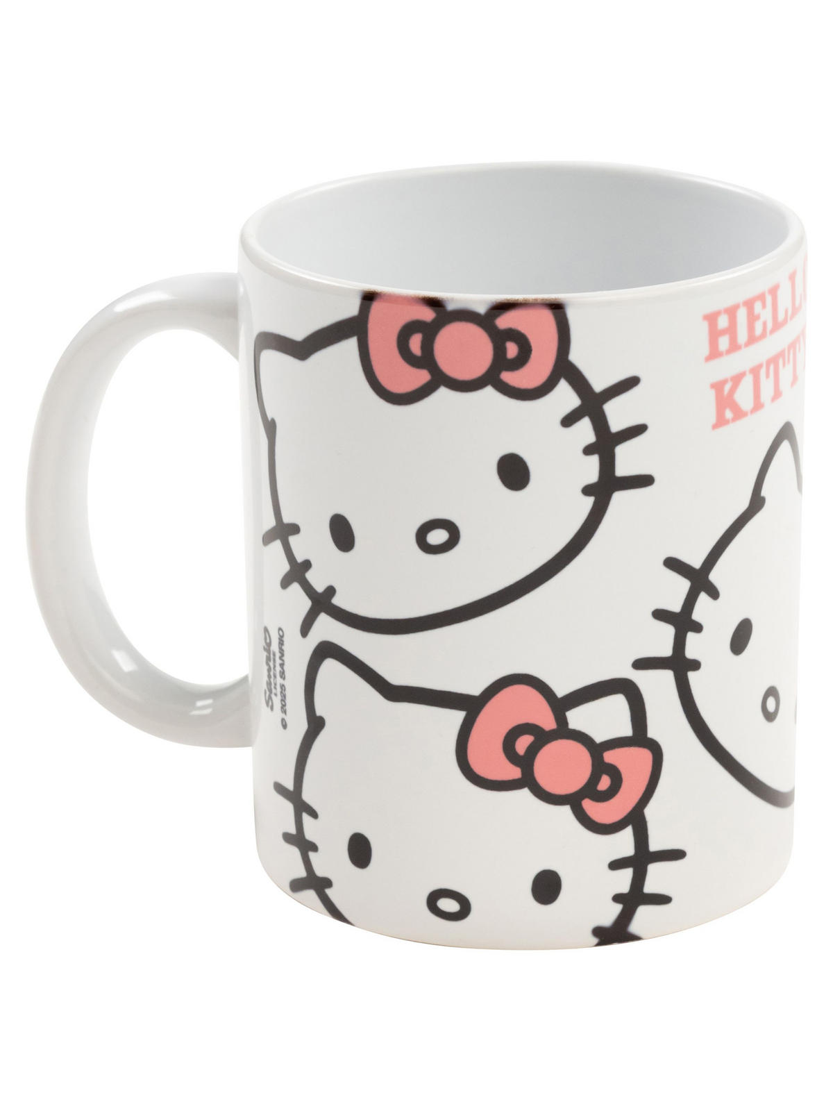 KAFFEEBECHER Hello Kitty Schleife Weiß/Rosa 320 ml - Weiß, Keramik (0.32L) - Hello Kitty