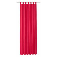SCHLAUFENVORHANG IM UNI DESIGN DOVE Blickdicht - Beere, Textil (140/0.5/255cm) - Tom Tailor
