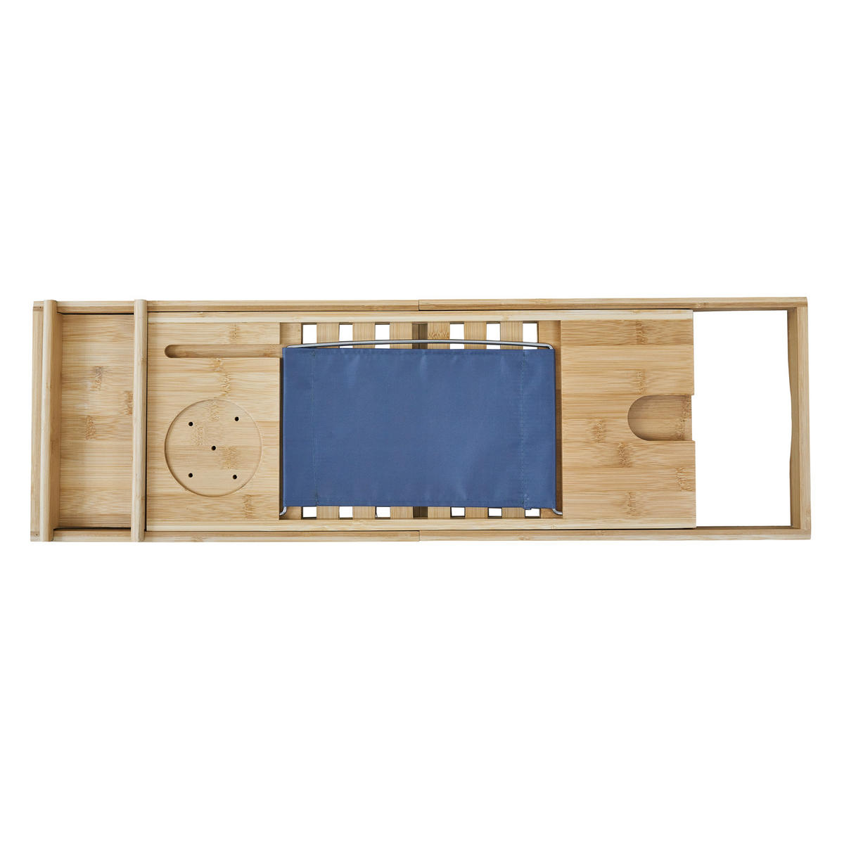 BADEWANNENABLAGE ORI ausziehbar Bambus - Naturfarben, Holz (105/4/22cm) - SVITA