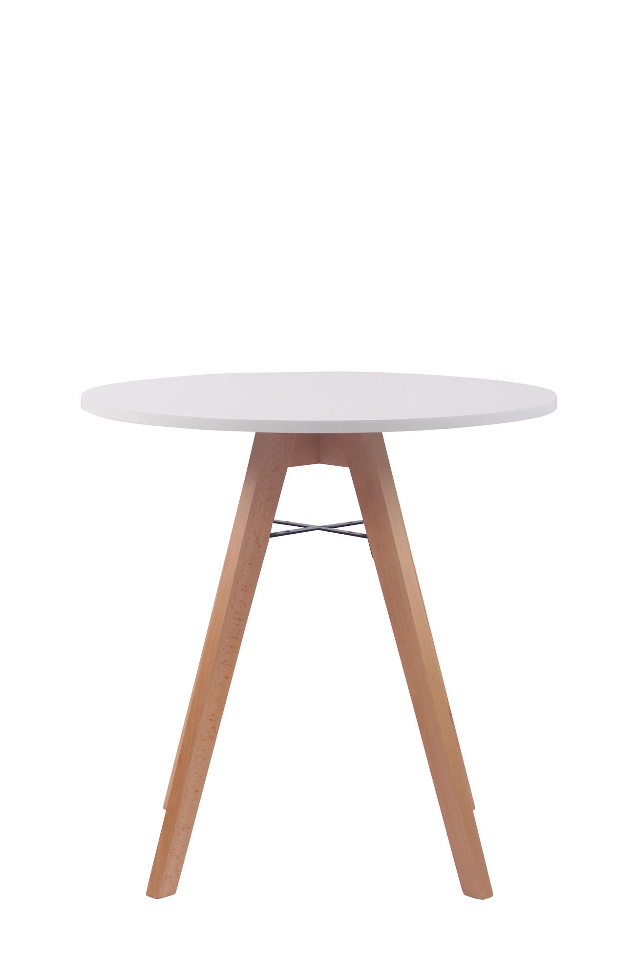 ESSTISCH rund Ø60 cm Holz Weiß - Weiß, Holz (75/75/75cm) - CLP
