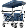 BOLLERWAGEN Nico, inklusive Tragetasche, Belastbarkeit 80 kg, blau - Blau, Metall (55.5/98/100cm) - tectake