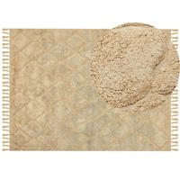 KURZFLOR-TEPPICH Sanliurfa 230/160 cm - Beige, Textil (160/230cm) - Beliani