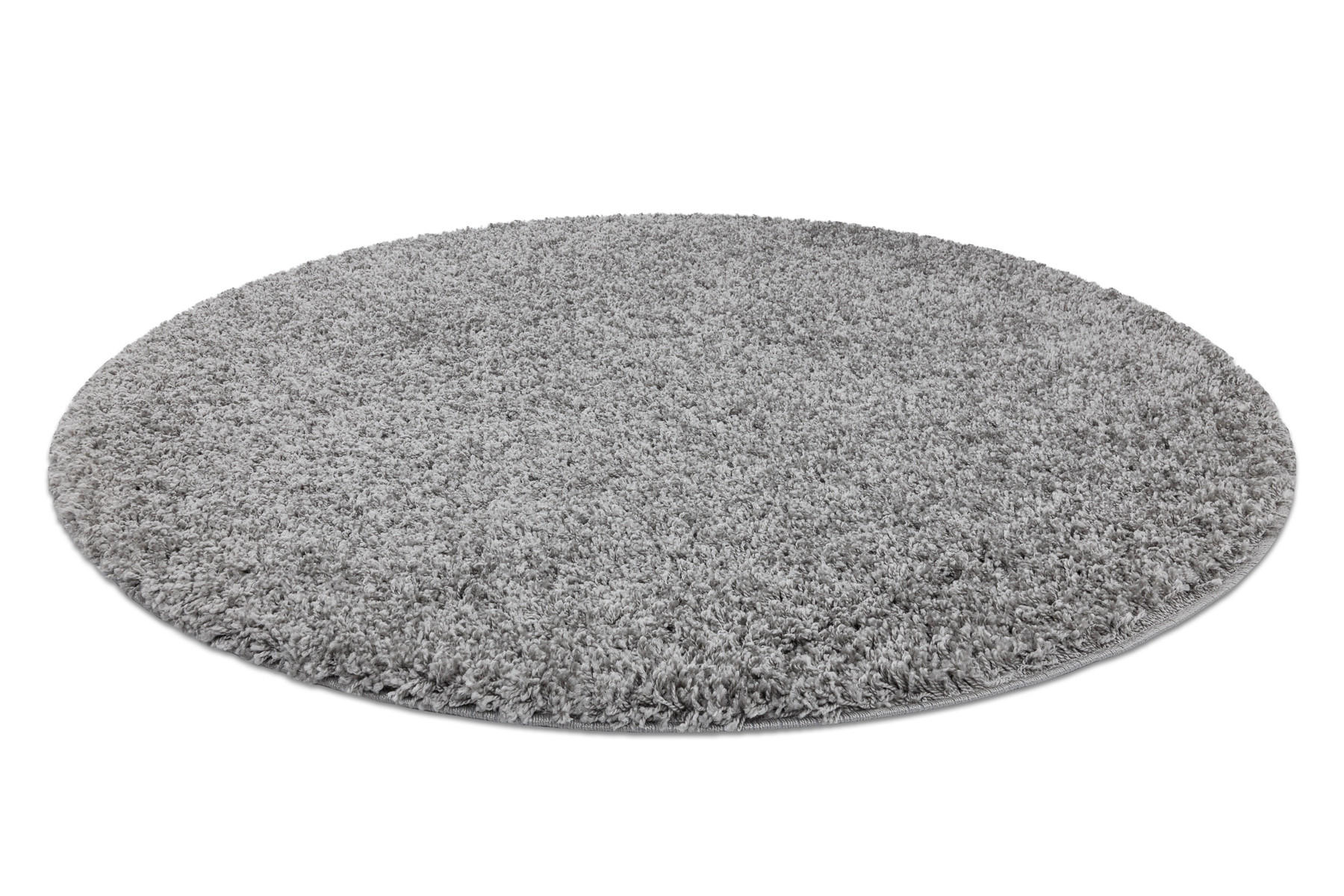 Thumbnail - rugsX Teppich, Grau, Textil, Rund, 100x100 cm, Teppiche & Böden, Teppiche, Hochflorteppiche & Shaggys