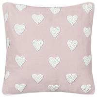 DEKOKISSEN Rosa 45/45 cm Gazania - Pink/Weiß, Textil (45/45/8cm) - Beliani