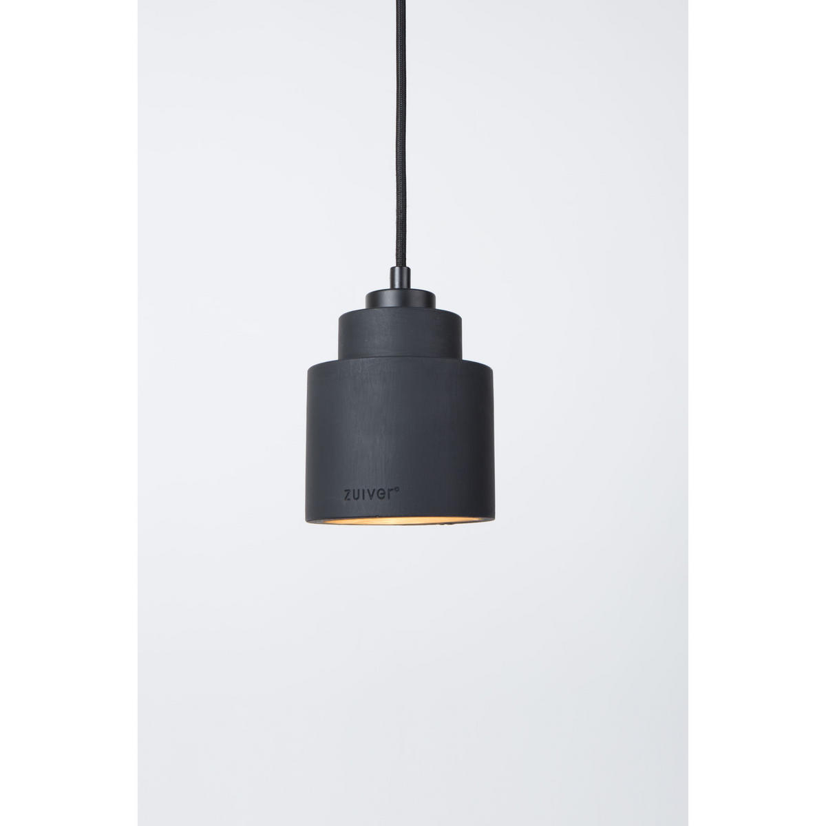 PENDELLEUCHTE Left Beton 11x11 cm Schwarz - Schwarz, Stein (11/11/150cm) - Zuiver