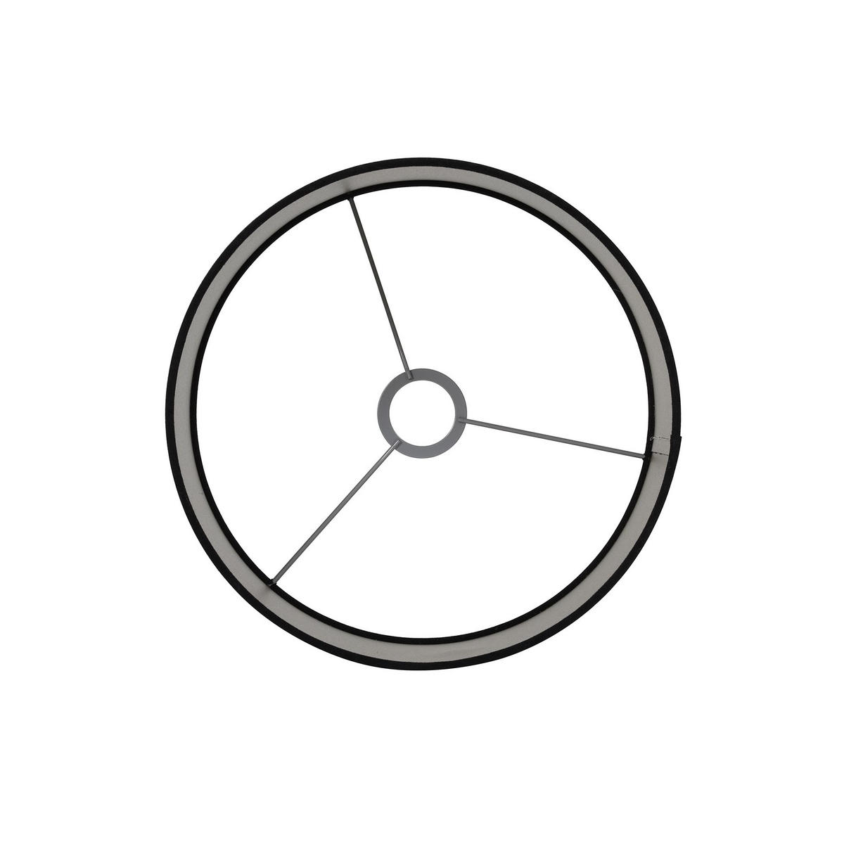 LAMPENSCHIRM Samt Schwarz Ø40/30 cm - Schwarz, Textil (40/40/30cm) - Light & Living