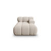 CHAISELONGUE rechts Bellis aus 3D-Stoff leichtes beige - Creme, Textil (94/70/155cm) - Micadoni