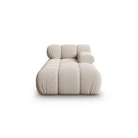 CHAISELONGUE rechts Bellis aus 3D-Stoff leichtes beige - Creme, Textil (94/70/155cm) - Micadoni